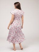 Beau & Ro Dress Small SAMPLE | The Isla Dress | Pink & Blue Garden | Small