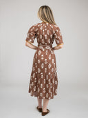 Beau & Ro Dress Small SAMPLE | The Jane Dress | Chocolate Flower | Small