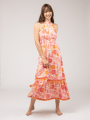 Beau & Ro Dress Small SAMPLE | The Jenna Dress | Pink Watercolor | Small