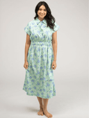 Beau & Ro Dress Small SAMPLE | The Lisa Dress | Mint Garden Swirl | Small