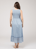 Beau & Ro Dress Small SAMPLE | The Margot Dress | Blue Swirl | Small