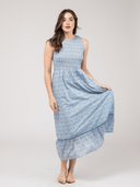 Beau & Ro Dress Small SAMPLE | The Margot Dress | Blue Swirl | Small