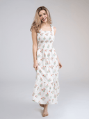 Beau & Ro Dress Small SAMPLE | The Page Midi | Pink Floral | Small