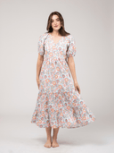 Beau & Ro Dress Small SAMPLE | The Poppy Dress | Pink Picnic Stripes | Small