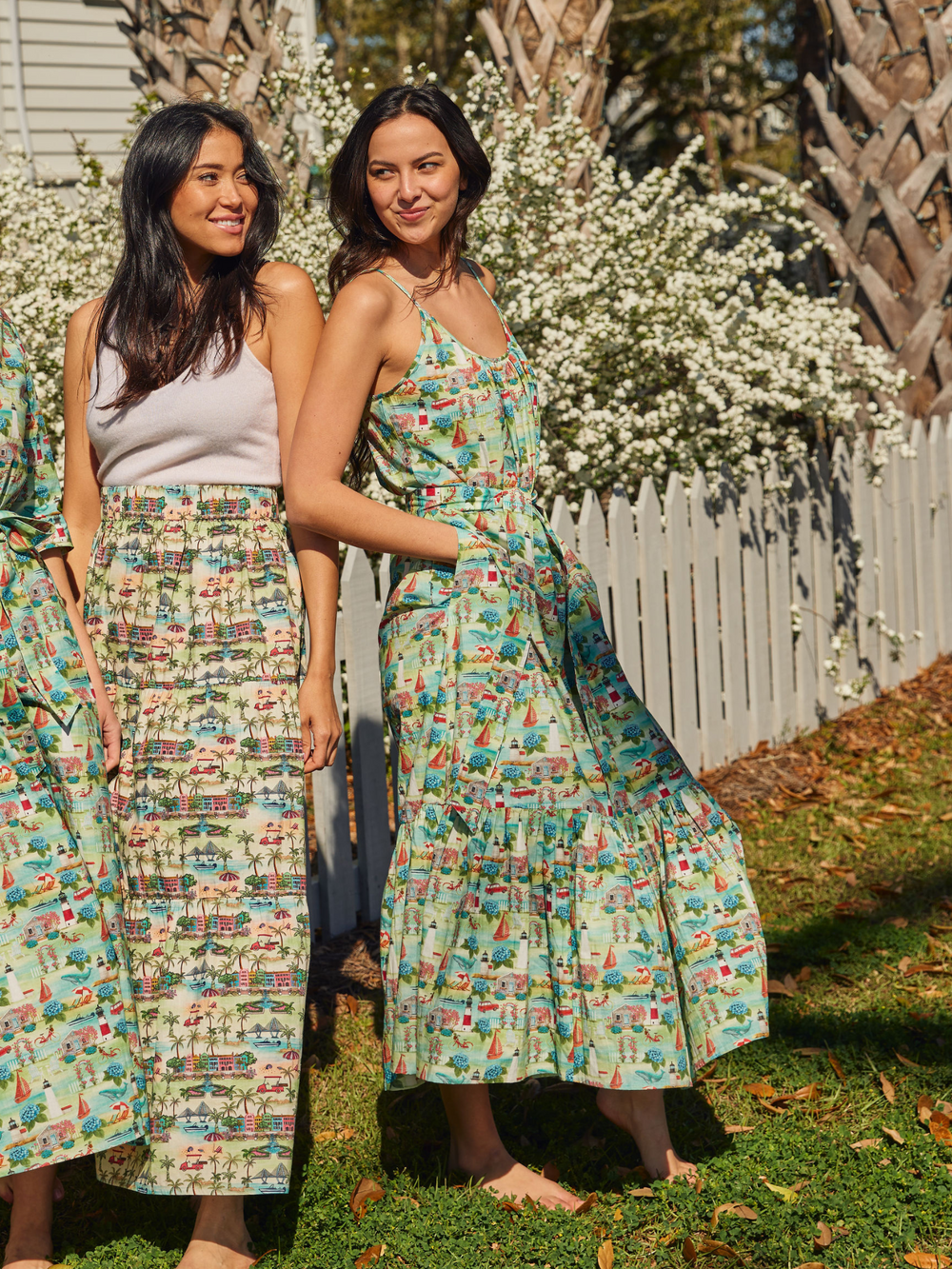 Beau & Ro Dress Small SAMPLE | The Sunny Dress | Nantucket Print | Small