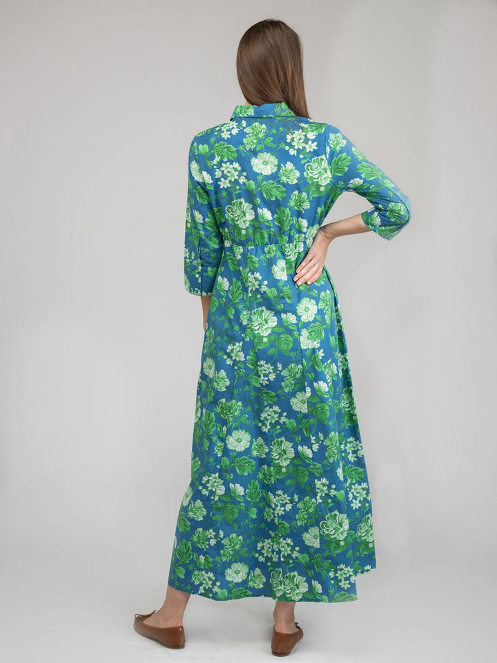 Beau & Ro Dress The Alexa Dress | Blue Fancy Flower