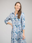 Beau & Ro Dress The Alexa Dress | Blue Little Fall Garden