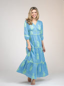 Beau & Ro Dress The Anna Dress | Sky Jaipur Floral