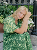 Beau & Ro Dress The Anya Dress in Jaipur Green