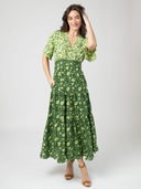 Beau & Ro Dress The Anya Dress in Jaipur Green