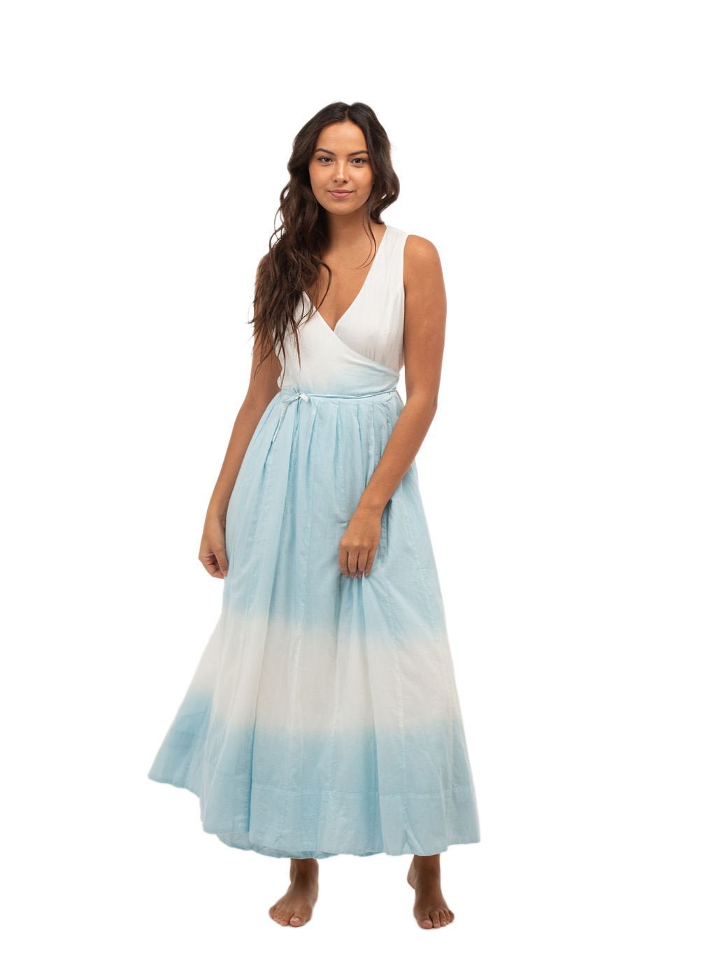 Beau & Ro Dress The Audrey Wrap Dress | Blue Ombre