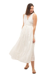 Beau & Ro Dress The Audrey Wrap Dress | White