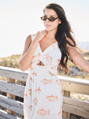 Beau & Ro Dress The Blake Dress | Orange Fish