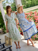 Beau & Ro Dress The Casey Dress | Sage Flora Sketch
