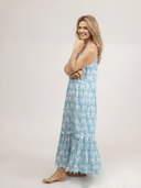Beau & Ro Dress Small SAMPLE | The Chase Dress | Blue Starburst | Small