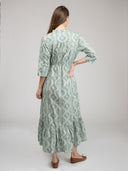 Beau & Ro Dress The Christie Dress | Sage Virginia Stripe