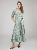 Beau & Ro Dress The Christie Dress | Sage Virginia Stripe