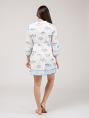 Beau & Ro Dress The Claire Mini Dress | White Fish