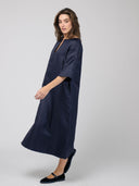 Beau & Ro Dress The Cornelia Midi Dress | Blue Diamond