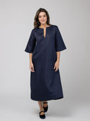 Beau & Ro Dress The Cornelia Midi Dress | Blue Diamond