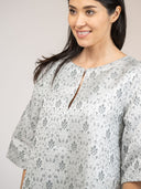 Beau & Ro Dress The Cornelia Midi Dress | Silver
