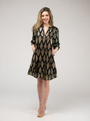 Beau & Ro Dress The Cornelia Mini Dress | Black Deco