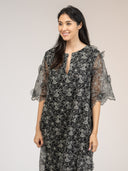 Beau & Ro Dress The Cornelia Mini Dress | Black Petal