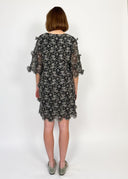 Beau & Ro Dress The Cornelia Mini Dress | Black Petal
