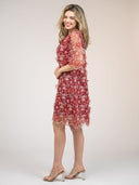 Beau & Ro Dress The Cornelia Mini Dress | Red Petal
