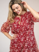 Beau & Ro Dress The Cornelia Mini Dress | Red Petal