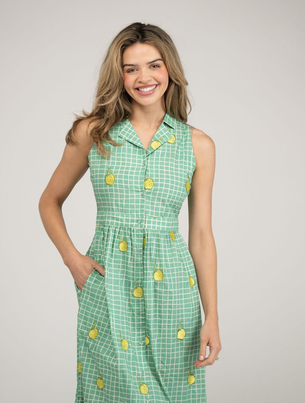 Beau & Ro Dress The Eliza Dress | Lemon Check