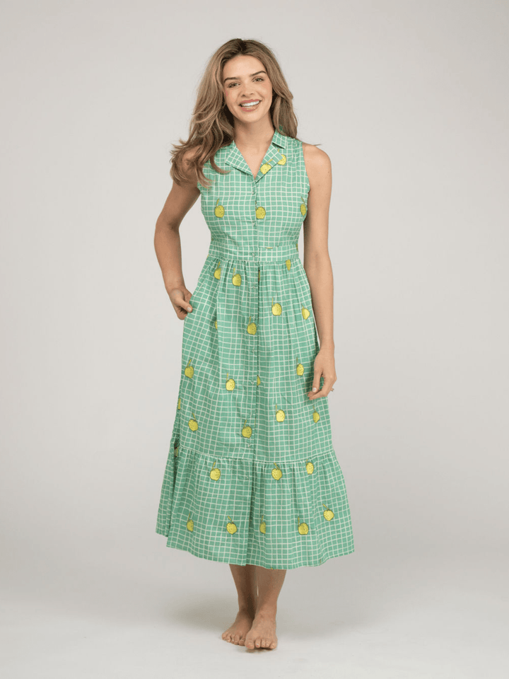 Beau & Ro Dress The Eliza Dress | Lemon Check