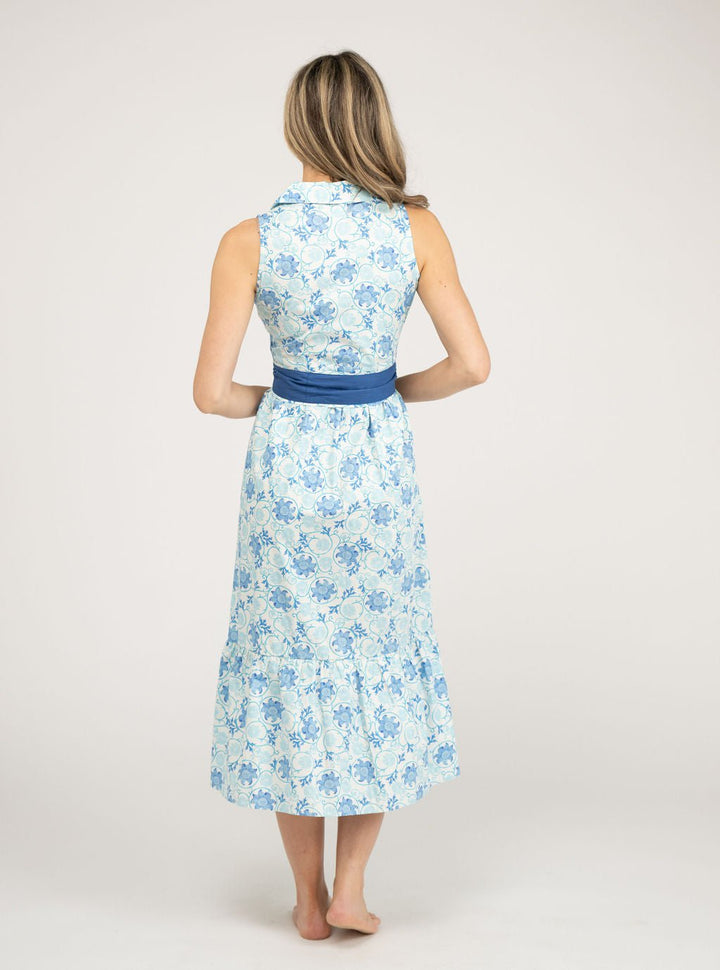 Beau & Ro Dress The Eliza Dress | White Garden Swirl
