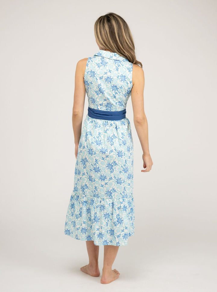 Beau & Ro Dress The Eliza Dress | White Garden Swirl