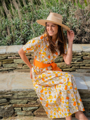 Beau & Ro Dress The Elle Maxi Dress | Clementine Citrus