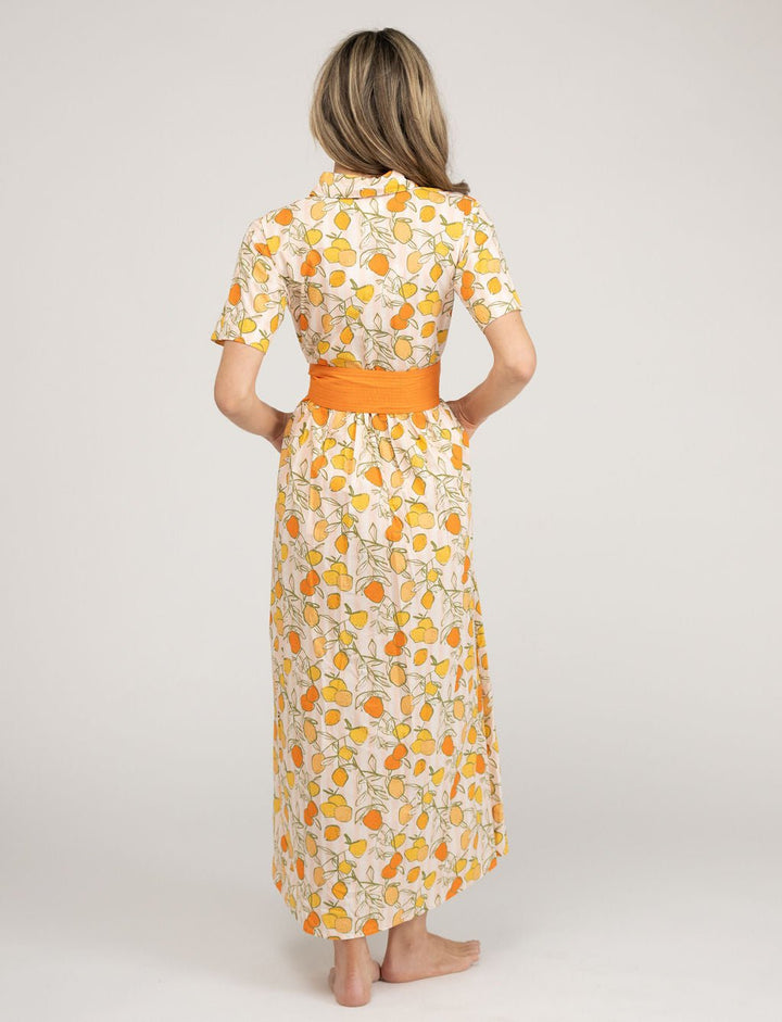 Beau & Ro Dress The Elle Maxi Dress | Clementine Citrus