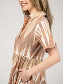 Beau & Ro Dress The Elle Maxi Dress | Eco Brown Ikat