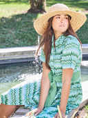 Beau & Ro Dress The Elle Maxi Dress | Green Wave