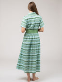 Beau & Ro Dress The Elle Maxi Dress | Green Wave