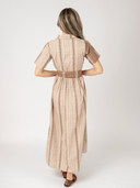 Beau & Ro Dress The Elle Maxi Dress in Brown Arrow