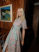 Beau & Ro Dress The Elle Maxi Dress in Maroon Jardin
