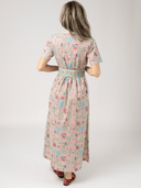 Beau & Ro Dress The Elle Maxi Dress in Maroon Jardin