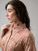 Beau & Ro Dress The Elle Maxi Dress in Rose Autumn Stems
