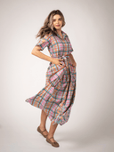Beau & Ro Dress The Elle Maxi Dress | Lenox Plaid