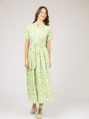 Beau & Ro Dress The Elle Maxi Dress | Lime Ikat