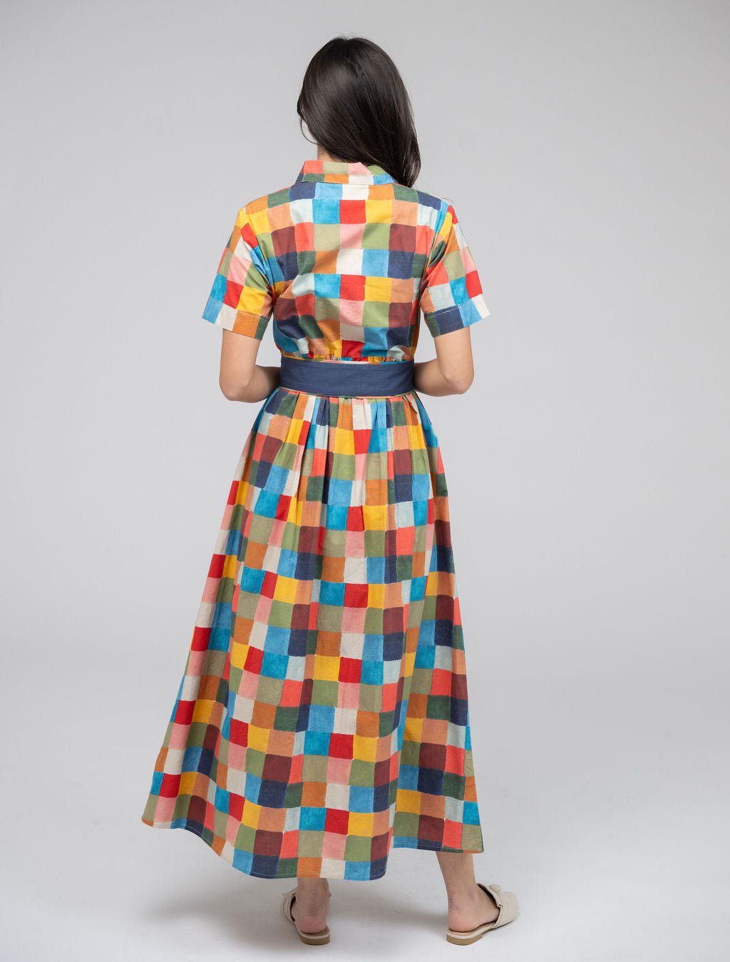 Beau & Ro Dress The Elle Maxi Dress | Multi Blocks