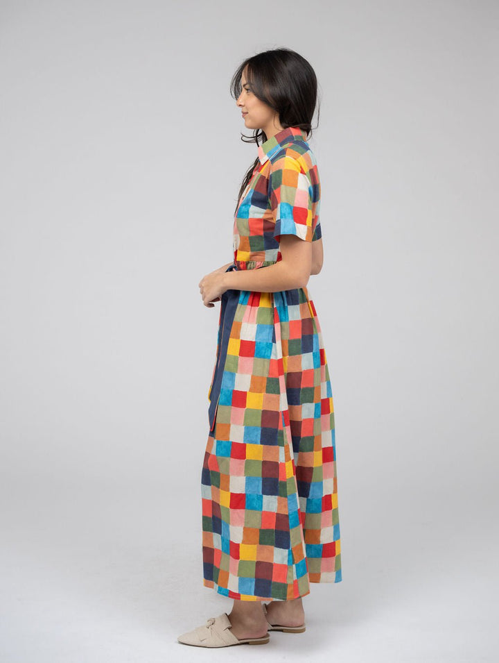 Beau & Ro Dress The Elle Maxi Dress | Multi Blocks