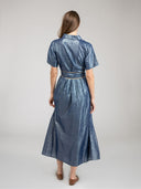 Beau & Ro Dress The Elle Maxi Dress | Navy Shine