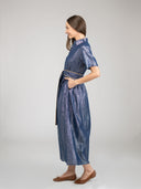 Beau & Ro Dress The Elle Maxi Dress | Navy Shine
