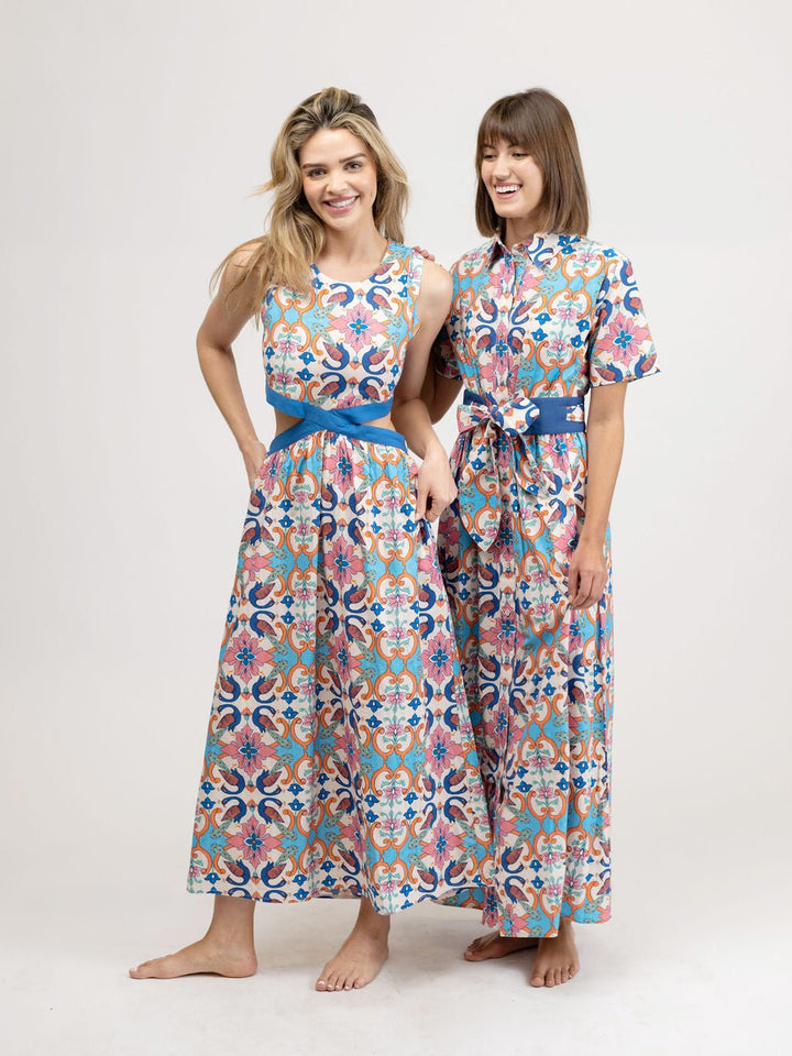 Beau & Ro Dress The Elle Maxi Dress | Summer Peacock